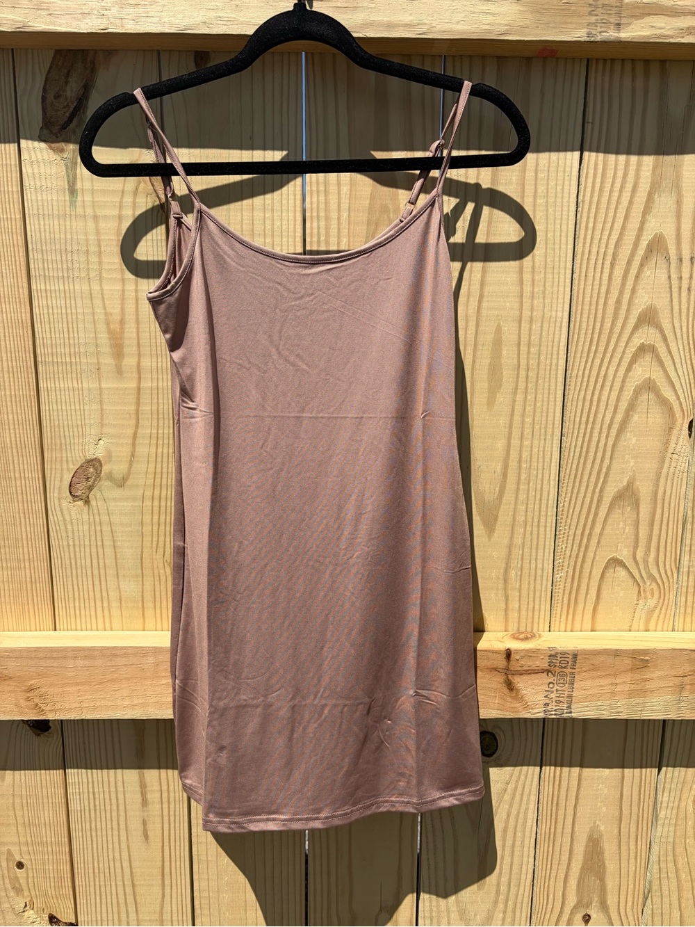 Blu Pepper Dusty Rose/Mauve Adjustable Strap Slip Dress Small